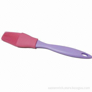 Silicone brush with PP handle, 3.8x1.4x21.5cm
